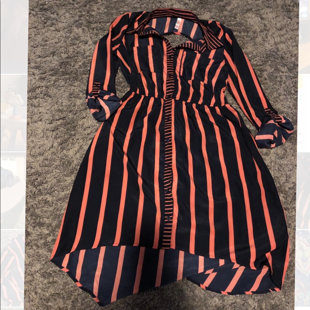 HighLow Summer Striped Dress